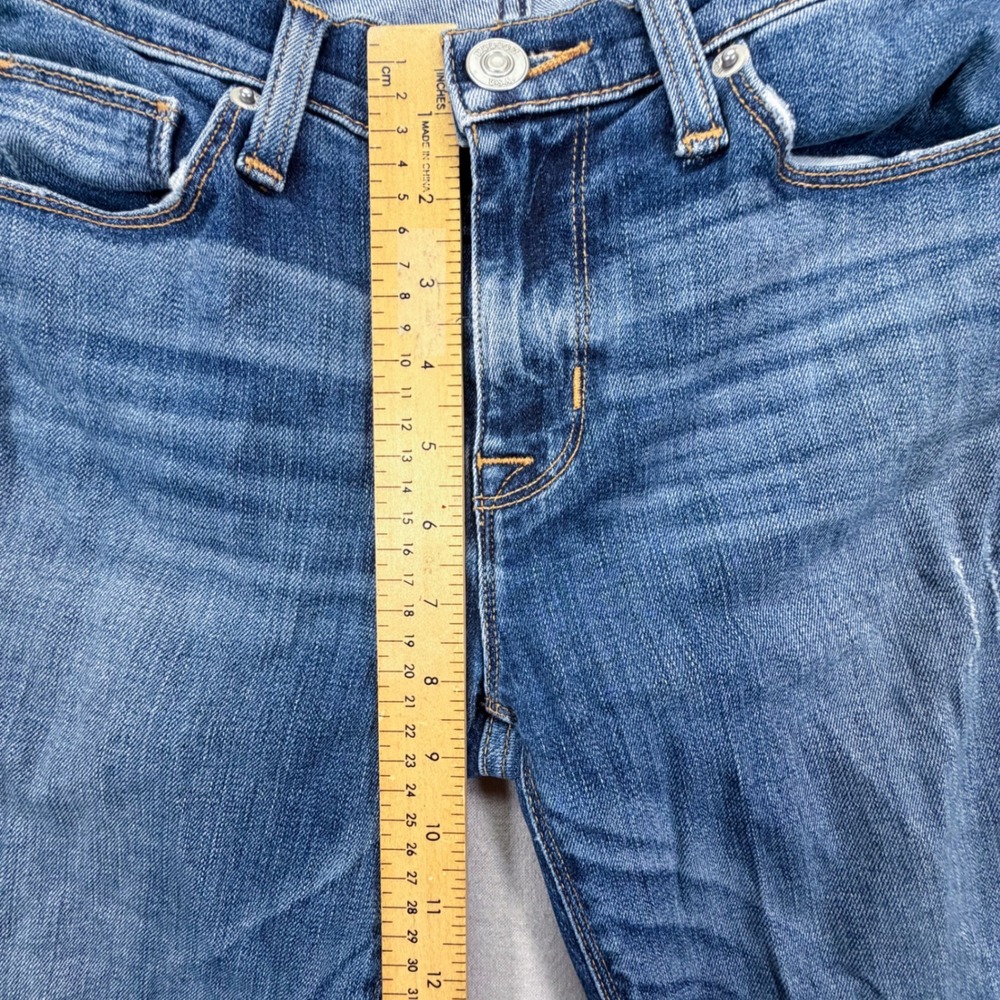 Hudson Skinny Jeans Womens 25 Excellent Blue Medium Wash Stretch Denim Low Rise - Picture 5 of 9
